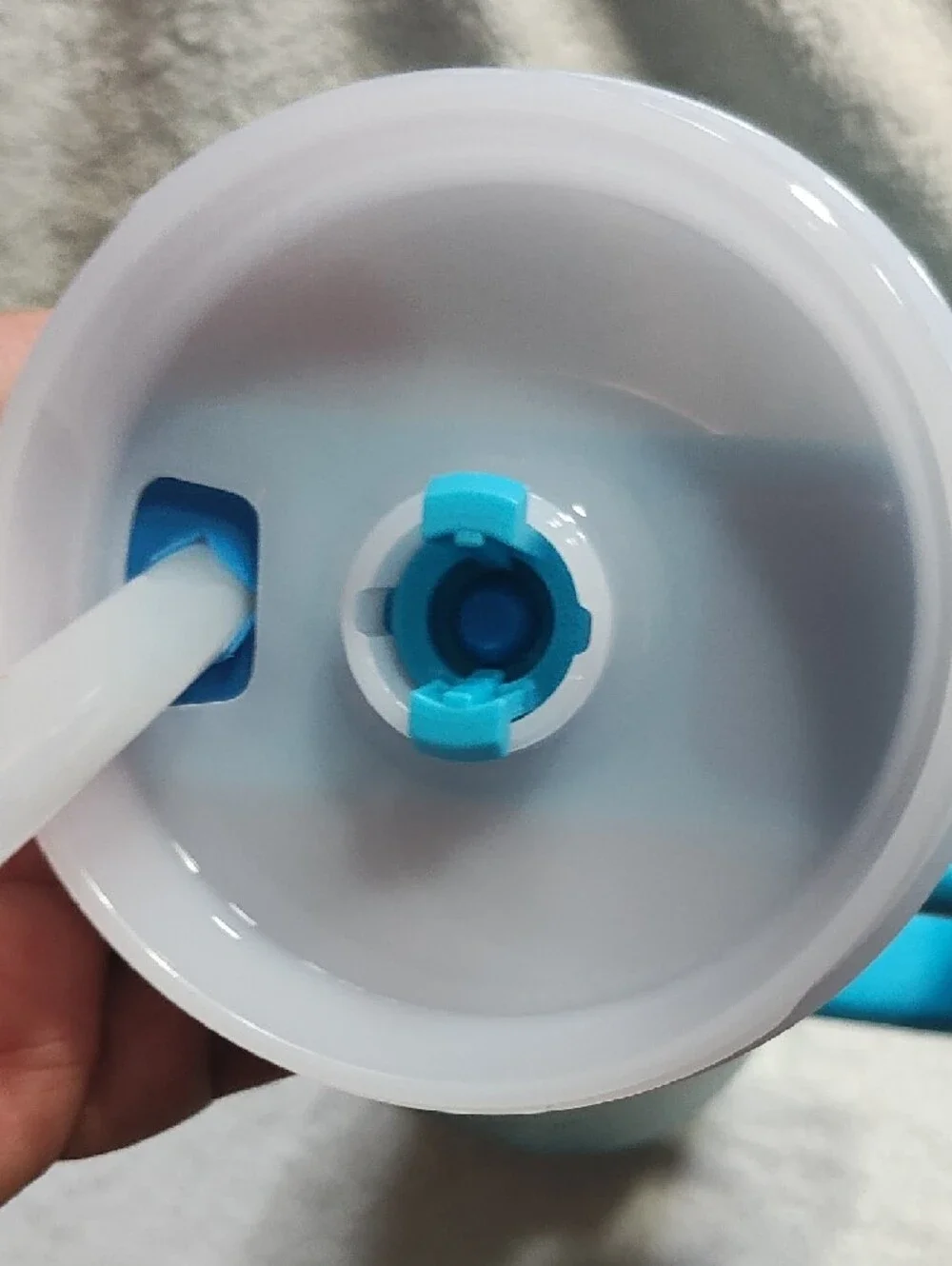 Stanley Aqua Blue Travel Tumbler with Handle and Straw - Picture 7 of 7